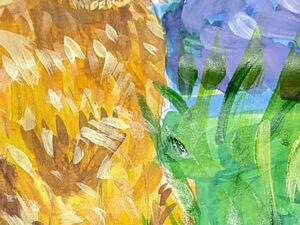 kids painting of dog