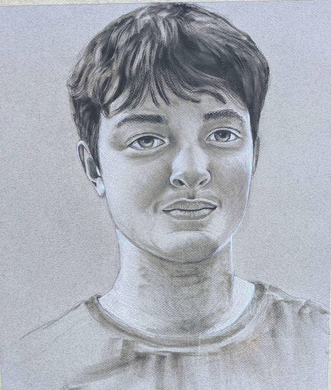 Portrait drawing from art class